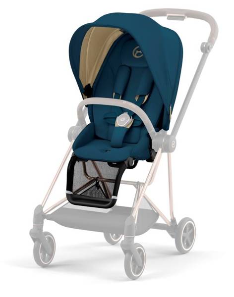 Cybex Mios 3.0 + Cloud Z2 i-Size Mountain Blue + Rose gold frame Bērnu rati 3in1