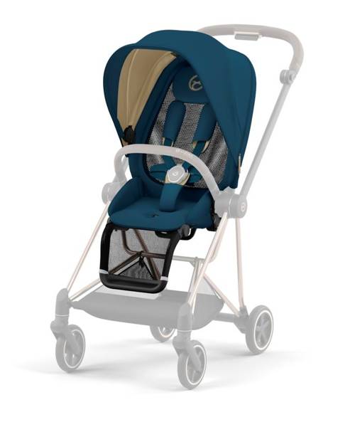 Cybex Mios 3.0 + Cloud Z2 i-Size Mountain Blue + Rose gold frame Bērnu rati 3in1