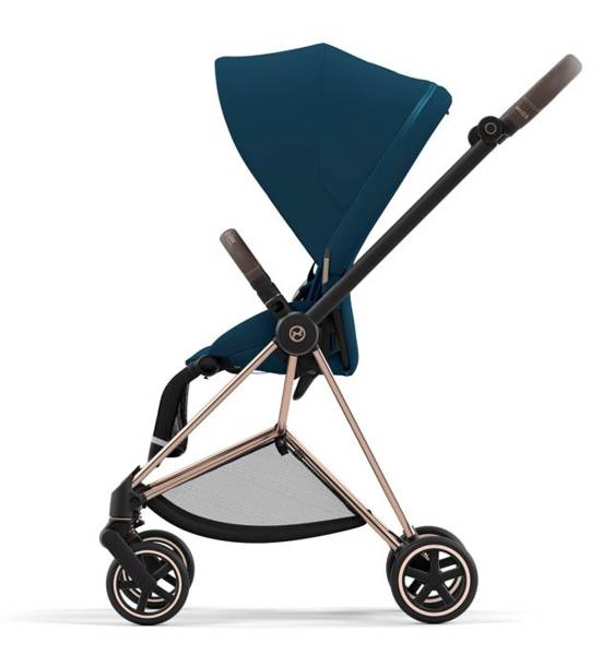 Cybex Mios 3.0 + Cloud Z2 i-Size Mountain Blue + Rose gold frame Bērnu rati 3in1