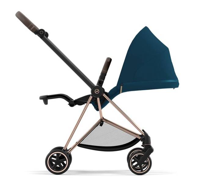 Cybex Mios 3.0 + Cloud Z2 i-Size Mountain Blue + Rose gold frame Bērnu rati 3in1