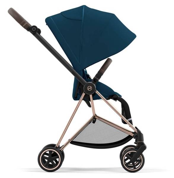 Cybex Mios 3.0 + Cloud Z2 i-Size Mountain Blue + Rose gold frame Bērnu rati 3in1