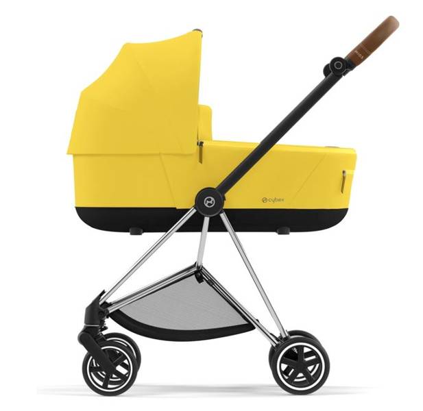 Cybex Mios 3.0 + Cloud Z2 i-Size Mustard Yellow + Chrome brown frame Bērnu rati 3in1