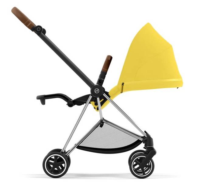 Cybex Mios 3.0 + Cloud Z2 i-Size Mustard Yellow + Chrome brown frame Bērnu rati 3in1