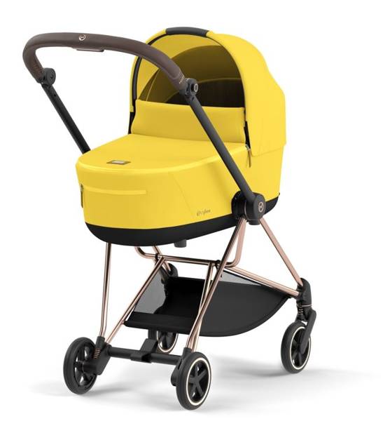 Cybex Mios 3.0 + Cloud Z2 i-Size Mustard Yellow + Rose gold frame Детская коляска 3in1