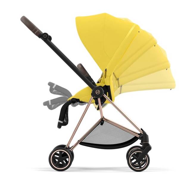 Cybex Mios 3.0 + Cloud Z2 i-Size Mustard Yellow + Rose gold frame Детская коляска 3in1