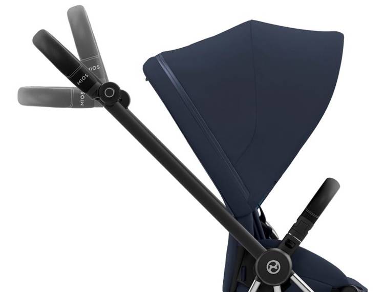 Cybex Mios 3.0 + Cloud Z2 i-Size Nautical Blue + Chrome black frame Детская коляска 3in1