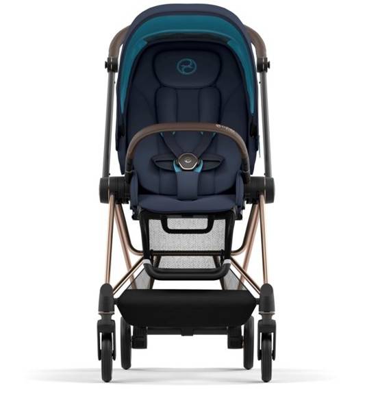 Cybex Mios 3.0 + Cloud Z2 i-Size Nautical Blue + Rose gold frame Bērnu rati 3in1