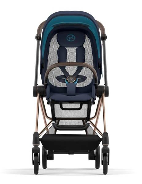 Cybex Mios 3.0 + Cloud Z2 i-Size Nautical Blue + Rose gold frame Bērnu rati 3in1