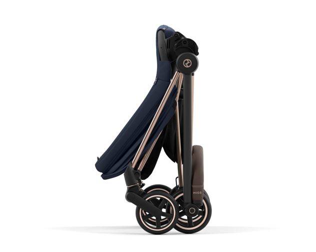 Cybex Mios 3.0 + Cloud Z2 i-Size Nautical Blue + Rose gold frame Bērnu rati 3in1