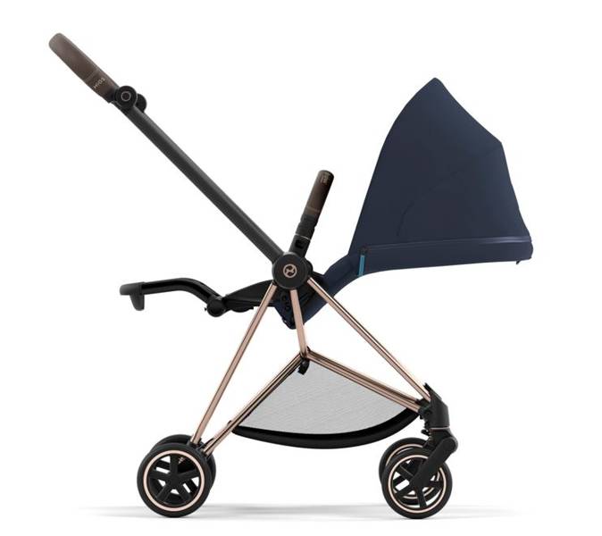 Cybex Mios 3.0 + Cloud Z2 i-Size Nautical Blue + Rose gold frame Bērnu rati 3in1