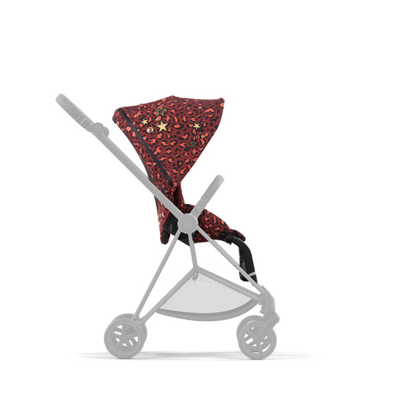 Cybex Mios 3.0 + Cloud Z2 i-Size Rosenrot Red + Chrome brown frame Детская коляска 3in1