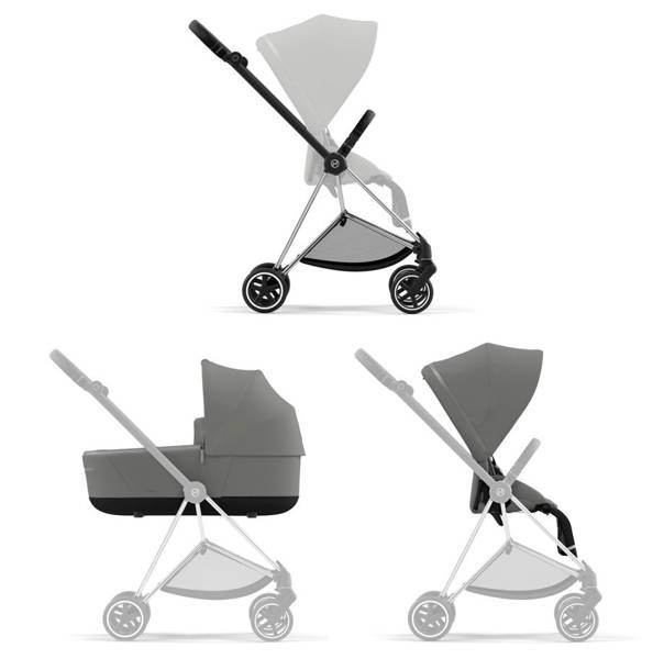 Cybex Mios 3.0 + Cloud Z2 i-Size Soho Grey + Chrome black frame Детская коляска 3in1