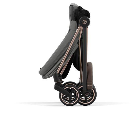 Cybex Mios 3.0 + Cloud Z2 i-Size Soho Grey + Rose gold frame Bērnu rati 3in1