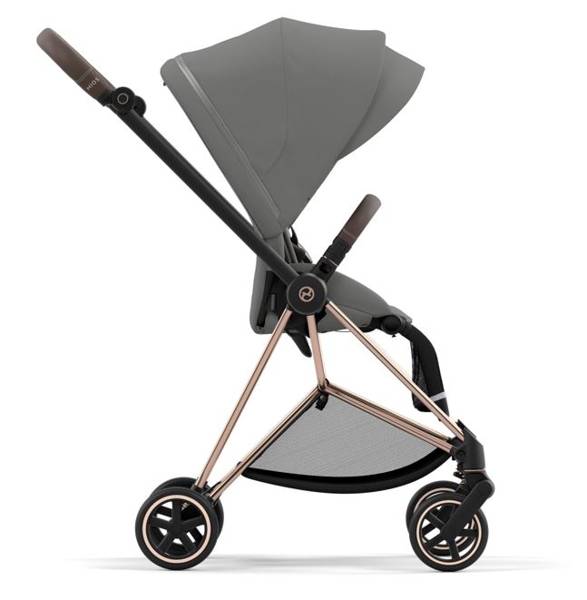 Cybex Mios 3.0 + Cloud Z2 i-Size Soho Grey + Rose gold frame Bērnu rati 3in1