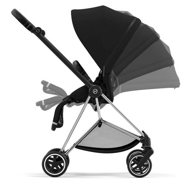 Cybex Mios 3.0 Deep Black Plus + Cloud Z i-Size + Chrome Black frame Детская коляска 3in1