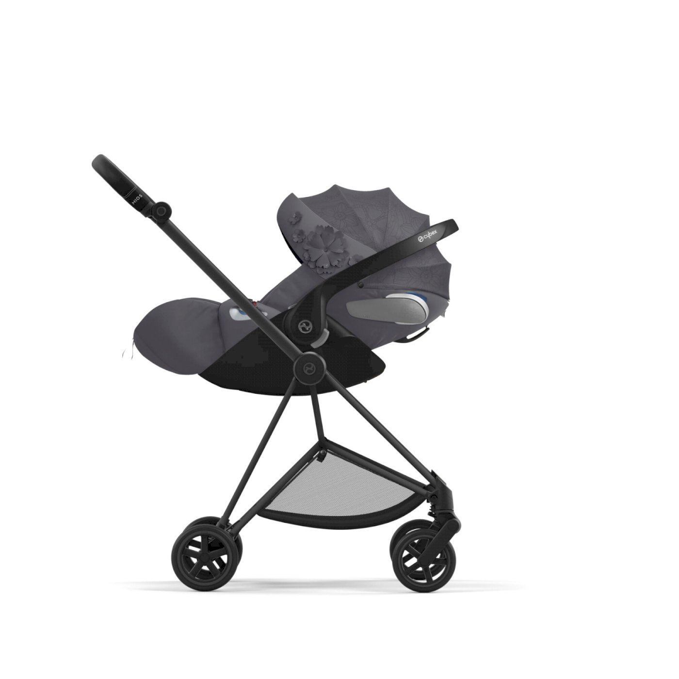 Cybex Mios 3.0 Dream Grey Simply Flowers + Cloud Z i-Size + Chrome Brown frame Детская коляска 3in1