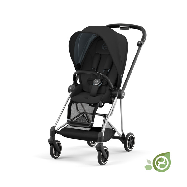 Cybex Mios 3.0 Eco Onyx Black + Cloud Z2 I-Size + Chrome Black frame Детская коляска 4in1