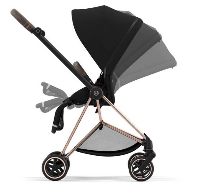 Cybex Mios 3.0 Eco Pearl Grey + Cloud Z2 I-Size + Chrome Brown frame Детская коляска 4in1