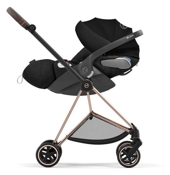 Cybex Mios 3.0 Eco Pearl Grey + Cloud Z2 I-Size + Chrome Brown frame Детская коляска 4in1