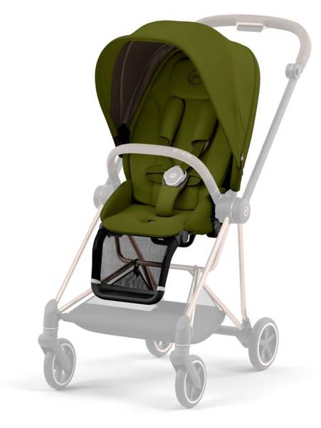 Cybex Mios 3.0 Khaki Green + Cloud Z I-Size + Rose gold frame Bērnu rati 4in1