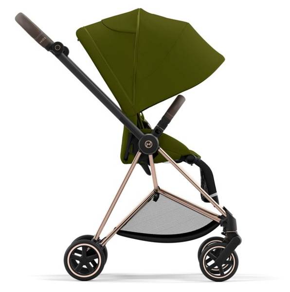 Cybex Mios 3.0 Khaki Green + Cloud Z I-Size + Rose gold frame Bērnu rati 4in1