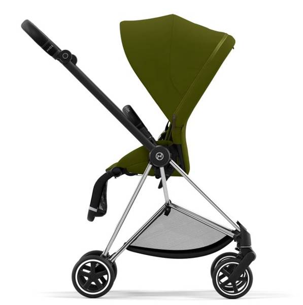 Cybex Mios 3.0 Khaki Green Plus + Cloud Z I-Size + Chrome Black frame Bērnu rati 3in1