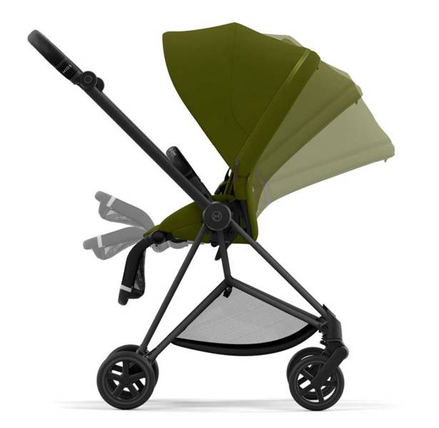 Cybex Mios 3.0 Khaki Green Plus + Cloud Z I-Size + Matt Black frame Bērnu rati 3in1