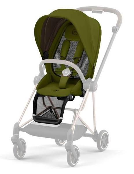 Cybex Mios 3.0 Khaki Green Plus + Cloud Z i-Size + Rose gold frame Детская коляска 3in1