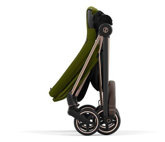 Cybex Mios 3.0 Khaki Green Plus + Cloud Z i-Size + Rose gold frame Детская коляска 3in1