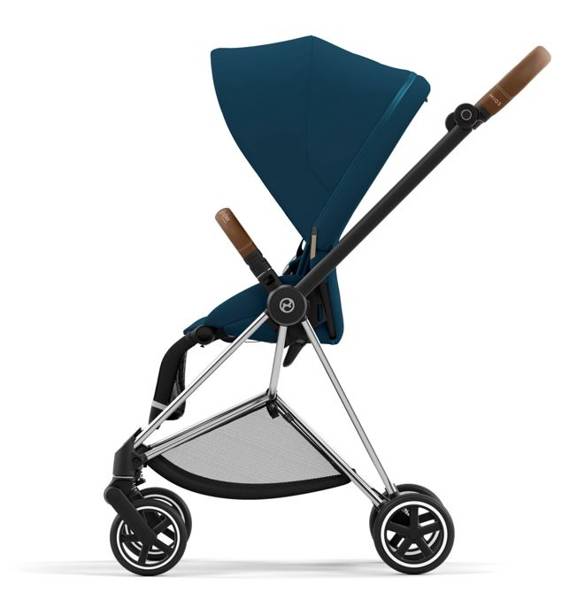 Cybex Mios 3.0 Mountain Blue + Cloud Z I-Size + Chrome Brown frame Bērnu rati 4in1