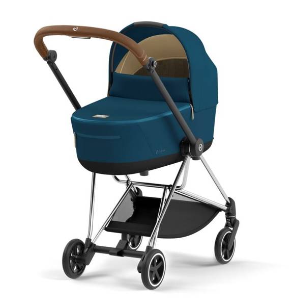 Cybex Mios 3.0 Mountain Blue + Cloud Z I-Size + Chrome Brown frame Bērnu rati 4in1