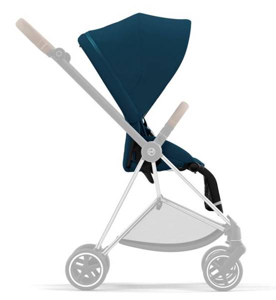 Cybex Mios 3.0 Mountain Blue + Cloud Z I-Size + Chrome Brown frame Bērnu rati 4in1