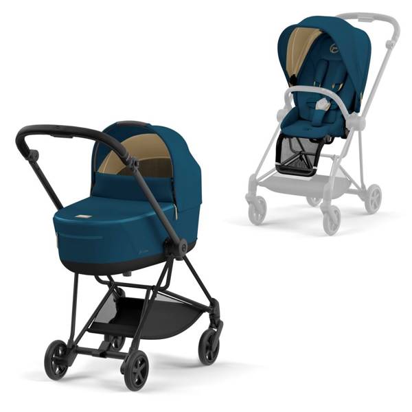 Cybex Mios 3.0 Mountain Blue Plus + Cloud Z i-Size + Chrome Black frame Детская коляска 3in1