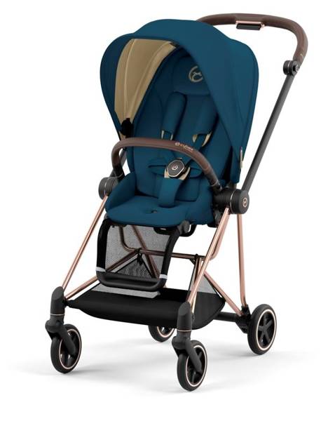 Cybex Mios 3.0 Mountain Blue Plus + Cloud Z i-Size + Rose gold frame Детская коляска 3in1