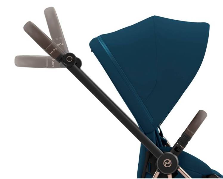 Cybex Mios 3.0 Mountain Blue Plus + Cloud Z i-Size + Rose gold frame Детская коляска 3in1