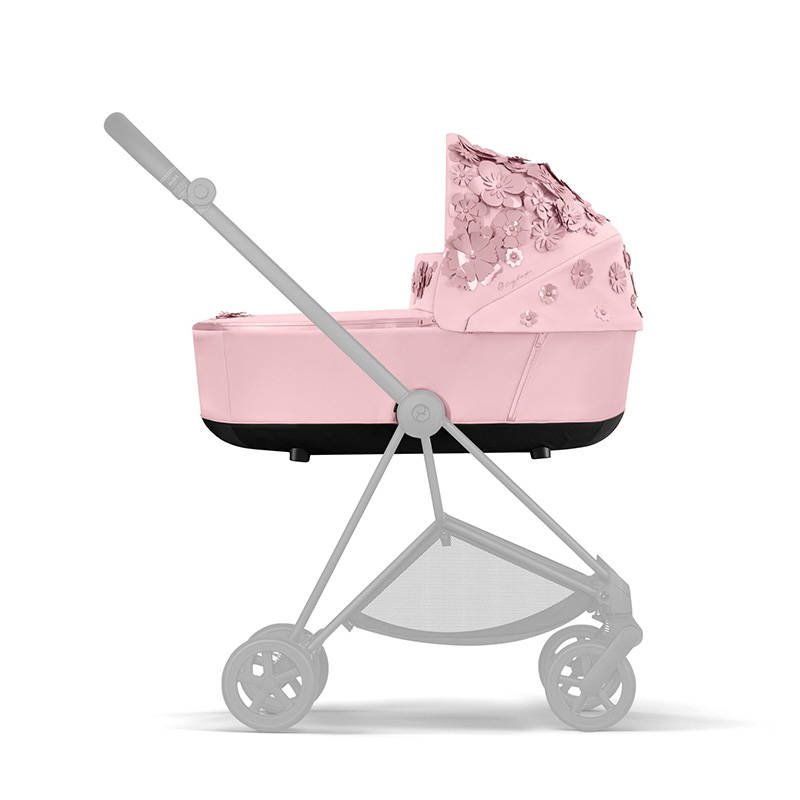 Cybex Mios 3.0 Pale Blush Simply Flowers + Cloud Z I-Size + Chrome Brown frame Bērnu rati 3in1