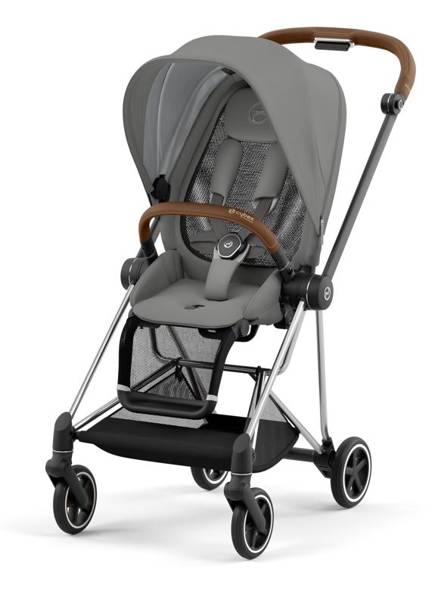 Cybex Mios 3.0 Soho Grey + Cloud Z I-Size + Chrome Brown frame Детская коляска 4in1