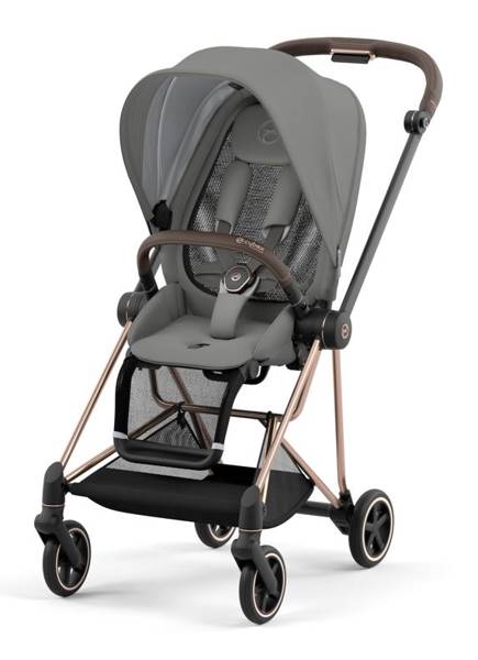 Cybex Mios 3.0 Soho Grey Plus + Cloud Z i-Size + Rose gold frame Детская коляска 3in1