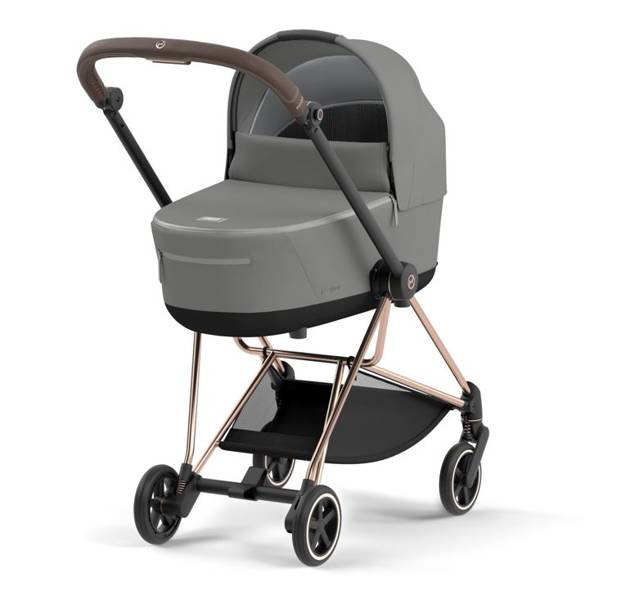 Cybex Mios 3.0 Soho Grey Plus + Cloud Z i-Size + Rose gold frame Детская коляска 3in1