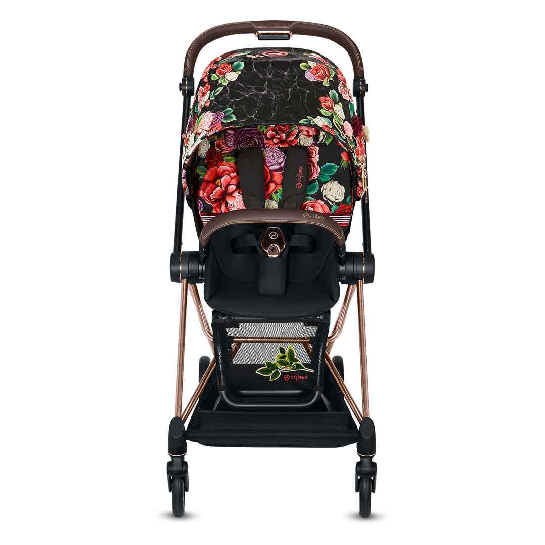 Cybex Mios 3.0 Spring Blossom Dark + Cloud Z i-Size + Chrome Brown frame Детская коляска 3in1