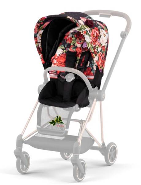 Cybex Mios 3.0 Spring Blossom Dark + Cloud Z i-Size + Matt Black frame Детская коляска 3in1