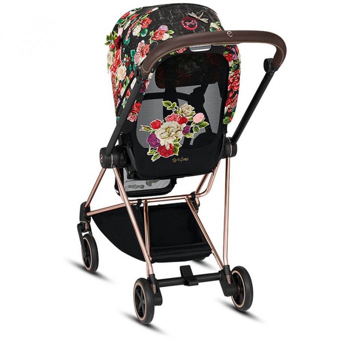 Cybex Mios 3.0 Spring Blossom Dark + Cloud Z i-Size + Matt Black frame Детская коляска 3in1