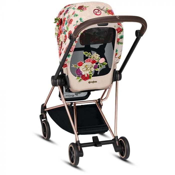 Cybex Mios 3.0 Spring Blossom Light + Cloud Z I-Size + Matt Black frame Детская коляска 4in1