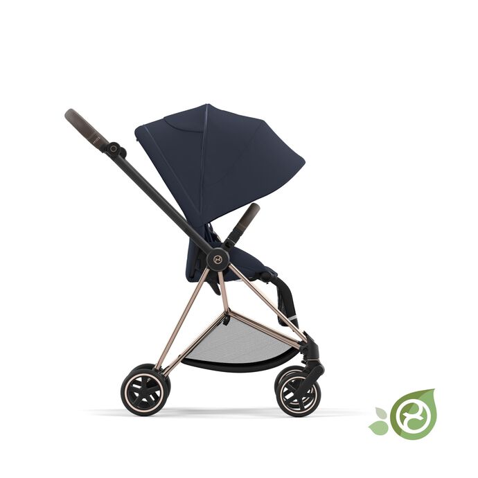 Cybex Mios Eco Dark Navy + Chrome Brown Frame Детская коляска 2in1