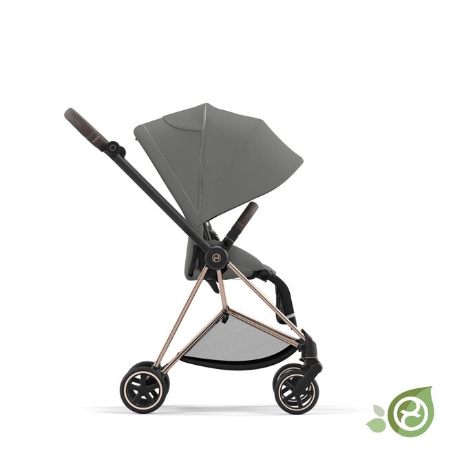 Cybex Mios Eco Pearl Grey + Chrome Black Frame Детская коляска 2in1