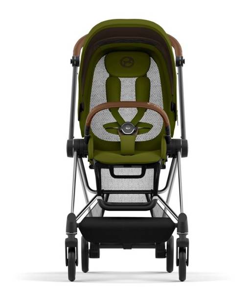 Cybex Mios Khaki Green + Chrome Brown Frame Sporta rati