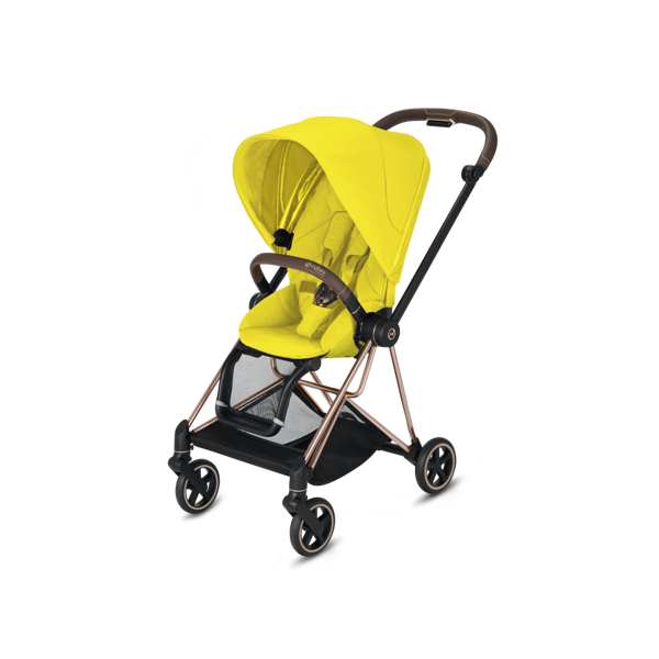 Cybex Mios Mustard Yellow + Rose Gold Детская коляска 2in1