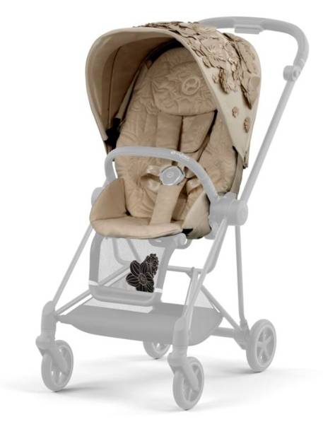 Cybex Mios Nude Beige Simply Flowers + Chrome Brown Frame Детская коляска 2in1