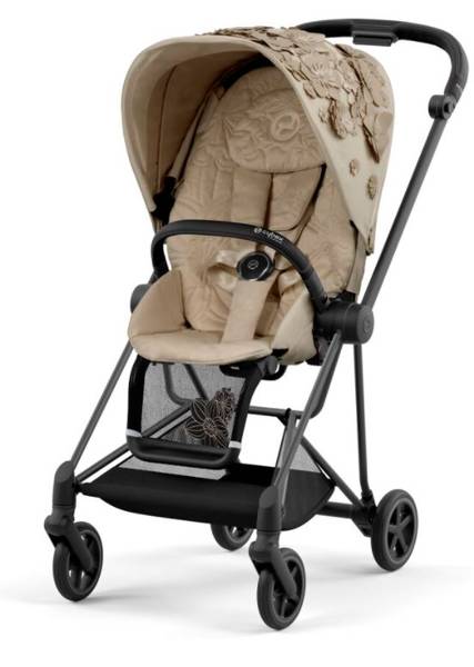 Cybex Mios Nude Beige Simply Flowers + Matt Black Frame Детская коляска 2in1