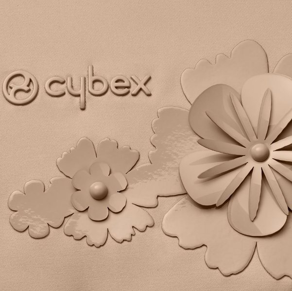 Cybex Mios Simply Flowers Nude Beige Pastaigu Bloks